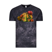 Cloud Black Gymnocalycium Variegated Cactus Vintage Tee - LillyAllenDesigns