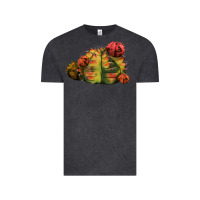 Vintage Black Gymnocalycium Variegated Cactus Vintage Tee - LillyAllenDesigns