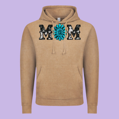 Cowhide With Gemstone Vintage Hoodie Designed By Ranaportraitstore