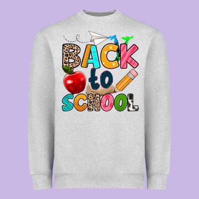 Back To School Heavyweight Sweatshirt Designed By Texasbilliewilder
