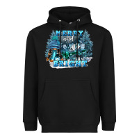 Black merry and bright Heavyweight Hoodie - FaDigitalArtStudio