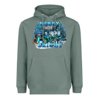 Sage merry and bright Heavyweight Hoodie - FaDigitalArtStudio
