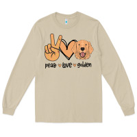 Mushroom Peace Love Golden Long Sleeve Tee - Bettercallsaul