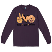 Plum Peace Love Golden Long Sleeve Tee - Bettercallsaul