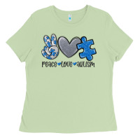 Matcha peace love autism Ladies Tee - MaliasSmallBusiness