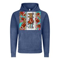Vintage Denim american football mom Vintage Hoodie - LillyAllenDesigns