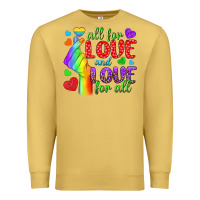 Antique Gold Western All For Love And Love For All Premium Sweatshirt - BundleAndBundleShop