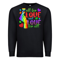 Black Western All For Love And Love For All Premium Sweatshirt - BundleAndBundleShop