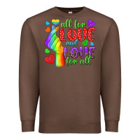 Chestnut Western All For Love And Love For All Premium Sweatshirt - BundleAndBundleShop