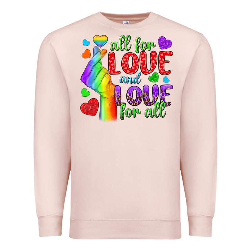 Western All For Love And Love For All Premium Sweatshirt by BundleAndBundleShop | Teevron