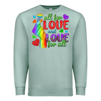 Seafoam Western All For Love And Love For All Premium Sweatshirt - BundleAndBundleShop