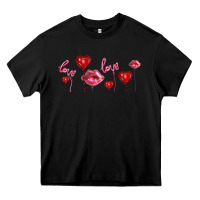Black love and  love balloons Heavy Core Tee - AdoDesignShop