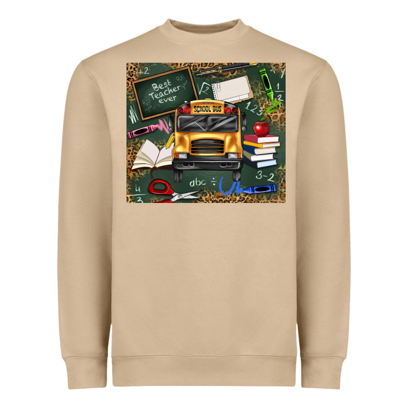 School Bus Back To School Heavyweight Sweatshirt by texasbilliewilder | Teevron