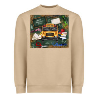 Mushroom school bus back to school Heavyweight Sweatshirt - texasbilliewilder