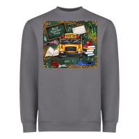 Storm school bus back to school Heavyweight Sweatshirt - texasbilliewilder
