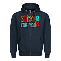 Navy sucker for you olivia Zipper Hoodie - OliviaCreatesArt