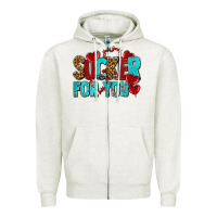 Oatmeal Heather sucker for you olivia Zipper Hoodie - OliviaCreatesArt