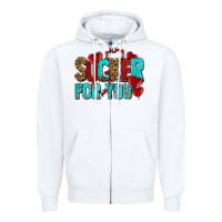 White sucker for you olivia Zipper Hoodie - OliviaCreatesArt