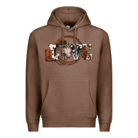 Chestnut western love for cowboys olivia Premium Hoodie - OliviaCreatesArt