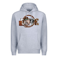 Heather Grey western love for cowboys olivia Premium Hoodie - OliviaCreatesArt