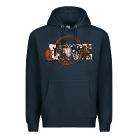 Navy western love for cowboys olivia Premium Hoodie - OliviaCreatesArt