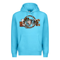 Ocean Blue western love for cowboys olivia Premium Hoodie - OliviaCreatesArt