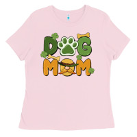 Bubblegum Pink st. patricks day dog mom Ladies Tee - MaliasSmallBusiness