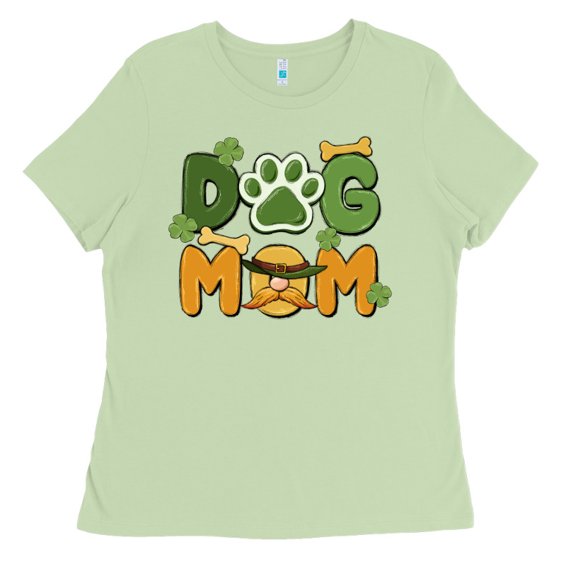 St. Patricks Day Dog Mom Ladies Tee by MaliasSmallBusiness | Teevron