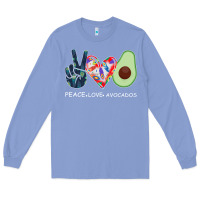 Colony Blue PEACE LOVE AVOCADOS Long Sleeve Tee - Bettercallsaul