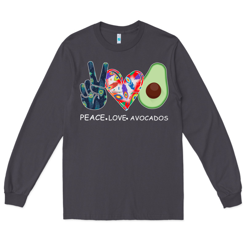 Peace Love Avocados Long Sleeve Tee by Bettercallsaul | Teevron