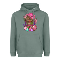 Sage Cowboy Rabbit Easter Heavyweight Hoodie - BundleAndBundleShop