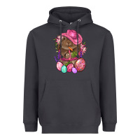 Smoke Cowboy Rabbit Easter Heavyweight Hoodie - BundleAndBundleShop