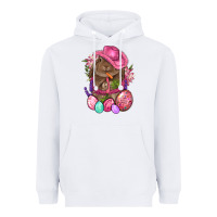 White Cowboy Rabbit Easter Heavyweight Hoodie - BundleAndBundleShop
