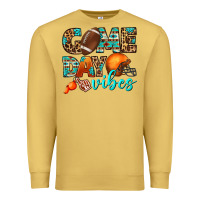 Antique Gold game day vibes Premium Sweatshirt - BundleAndBundleShop