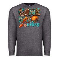 Charcoal Heather game day vibes Premium Sweatshirt - BundleAndBundleShop