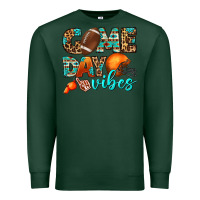 Sports Green game day vibes Premium Sweatshirt - BundleAndBundleShop
