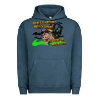 Pigment Midnight Navy there's something mighty going on around here pig Urban Hoodie - LillyAllenDesigns
