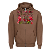 Chestnut roses are red chocolates are brown Zipper Hoodie - OliviaCreatesArt