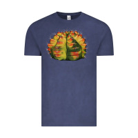 Vintage Denim Gymnocalycium Variegated Cactus Vintage Tee - LillyAllenDesigns