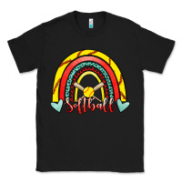 Black Softball Rainbow Classic Tee - RanaPortraitStore