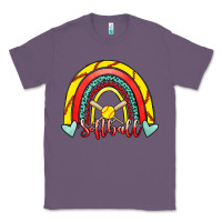 Lavender Softball Rainbow Classic Tee - RanaPortraitStore