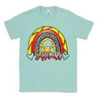 Seafoam Softball Rainbow Classic Tee - RanaPortraitStore