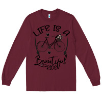 Burgundy Life is a beautiful ride Long Sleeve Tee - Bettercallsaul