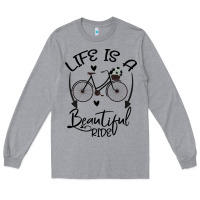 Heather Grey Life is a beautiful ride Long Sleeve Tee - Bettercallsaul