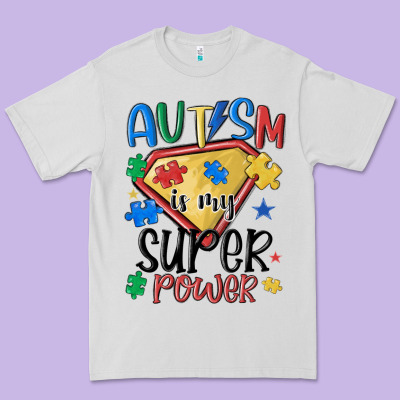 Autism Is My Super Power Premium Tee Designed By Maliassmallbusiness