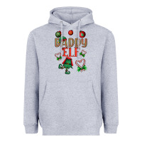 Heather Grey Daddy Elf Heavyweight Hoodie - BundleAndBundleShop