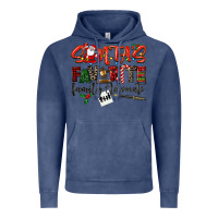 Vintage Denim santa's favorite family advocate Vintage Hoodie - LillyAllenDesigns