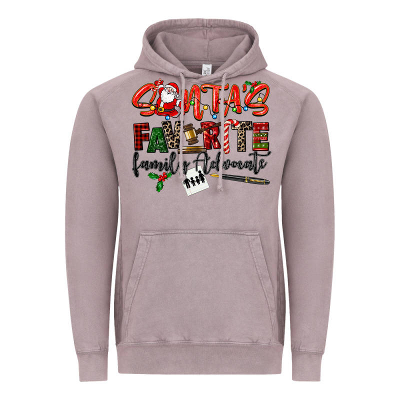 Santa's Favorite Family Advocate Vintage Hoodie by LillyAllenDesigns | Teevron