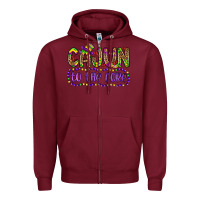 Burgundy cajun to the core Zipper Hoodie - OliviaCreatesArt