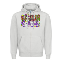 Dove Grey cajun to the core Zipper Hoodie - OliviaCreatesArt